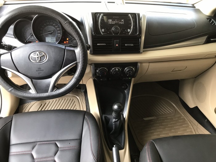 Bán Toyota Vios E 1.5MT màu vàng cát số sàn sản xuất cuối 2016 mẫu mới ...