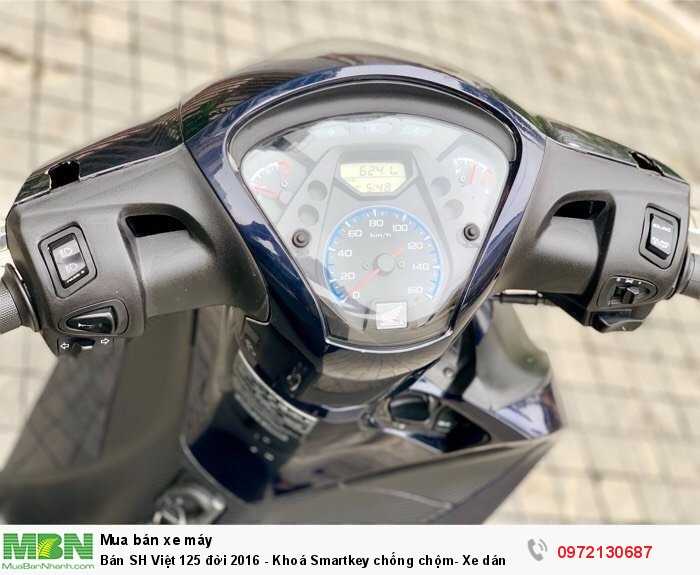 Bán SH Việt 125 đời 2016 - Khoá Smartkey chống chộm- Xe dán kín nilon- Quá Mới