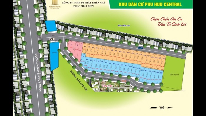 Khu dân cư Phú Hữu Central ngay đường Nguyễn Duy Trinh, Quận 9 giáp Quận 2, 58m2