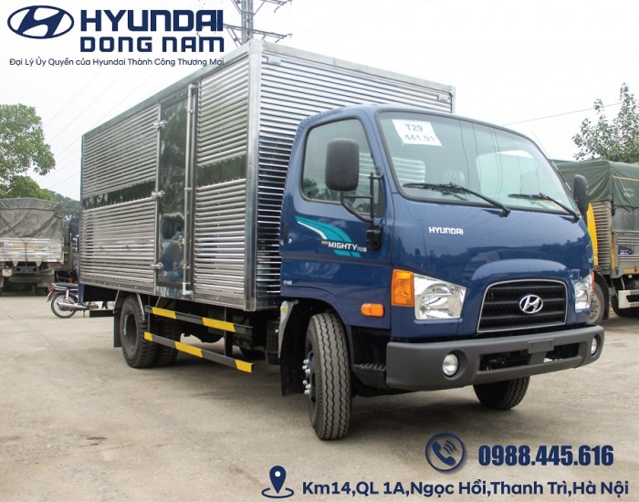 Xe Tải Hyundai New Mighty 110S Tải Trọng 7 Tấn, hỗ trợ trả góp đến 80%, thủ tục nhanh gọn lấy xe ngay