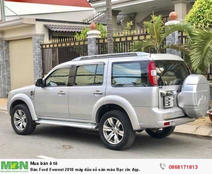 Bán Ford Everest 2010 máy dầu số sàn màu Bạc zin đẹp