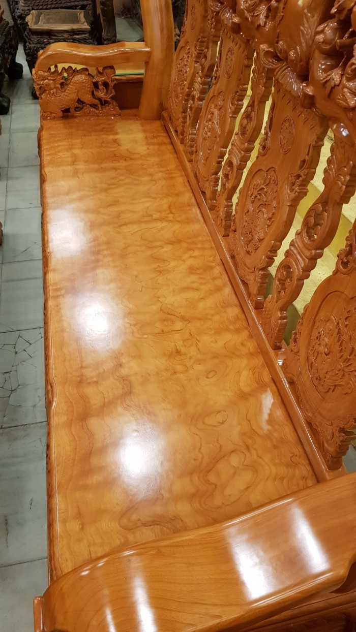 Bộ bàn ghế chạm đào tay 14, hàng đẹp tại Tiền Giang13