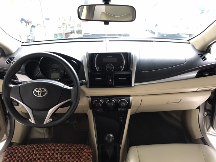 Bán Toyota Vios 1.5E MT đời 2017, màu nâu vàng. Xe Tuyển Siêu Lướt
