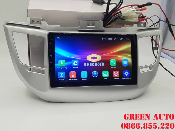 Đầu Màn Hình DVD Android Hãng OREO Lắp Cho Xe Huyndai Tucson