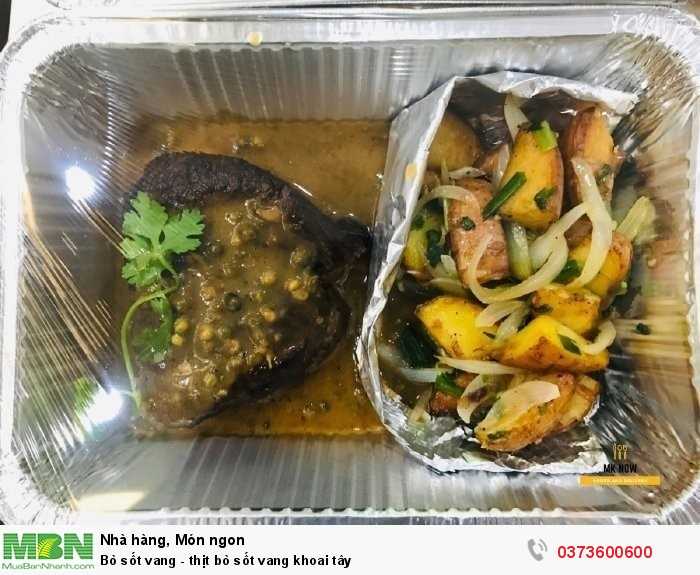 Bò sốt vang - thịt bò sốt vang khoai tây MKnow