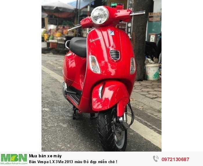 Bán Vespa LX 3Vie 2013 màu Đỏ đẹp miễn chê !