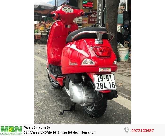 Bán Vespa LX 3Vie 2013 màu Đỏ đẹp miễn chê !