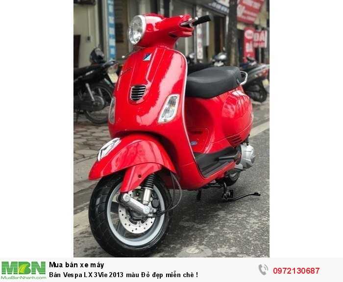 Bán Vespa LX 3Vie 2013 màu Đỏ đẹp miễn chê !