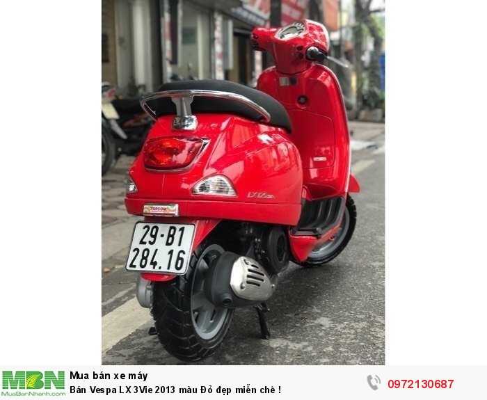 Bán Vespa LX 3Vie 2013 màu Đỏ đẹp miễn chê !