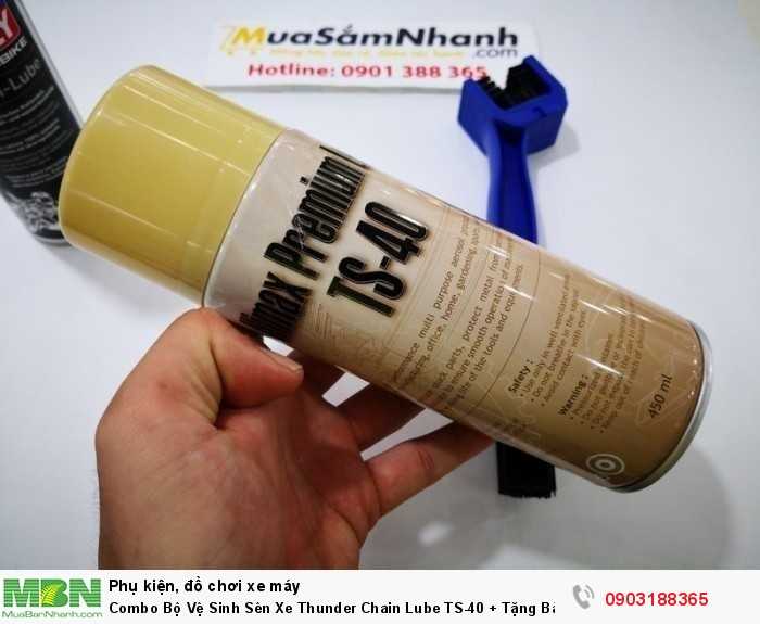 Combo Bộ Vệ Sinh Sên Xe Thunder Chain Lube TS-40 + Tặng Bàn Chải - MSN388395 3