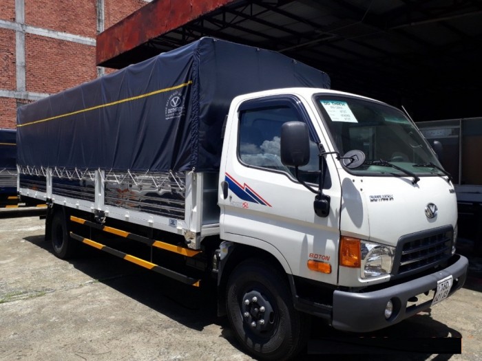 Hyundai HD120SL thùng mui bạt tải trọng 8,1 tấn, thùng dài 6m3, hỗ trợ trả góp lên đến 85%, lãi suất thấp