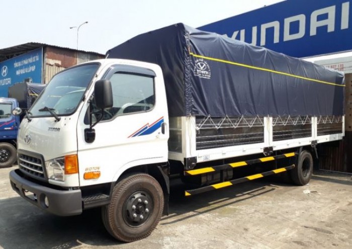 Hyundai HD120SL thùng mui bạt tải trọng 8,1 tấn, thùng dài 6m3, hỗ trợ trả góp lên đến 85%, lãi suất thấp