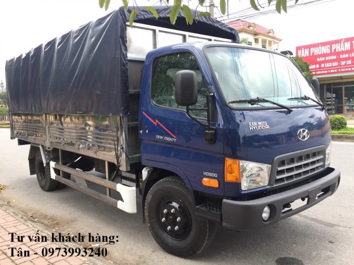 Xe tải Hyundai HD800 tải trọng 8 tấn, thùng dài 5m1, hỗ trợ trả góp đến 85% giá trị xe, lãi suất thấp