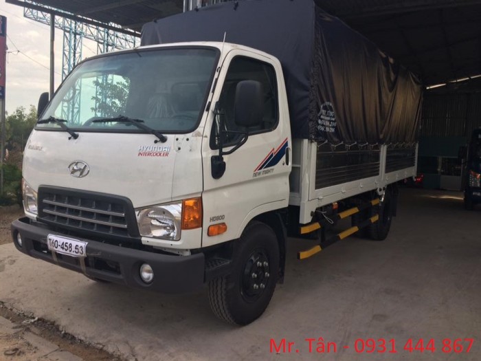 Xe tải Hyundai HD800 tải trọng 8 tấn, thùng dài 5m1, hỗ trợ trả góp đến 85% giá trị xe, lãi suất thấp
