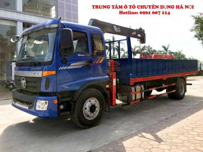 Xe tải 9 tấn Thaco Auman C160.C170 gắn cẩu ATOM514 ( 5 tấn 4 đốt ) | Hỗ trợ mua trả góp chỉ từ 200Tr