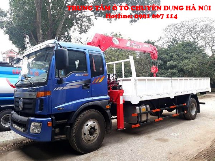 Xe tải 9 tấn Thaco Auman C160.C170 gắn câu UNIC model URV554 ( 5 tấn 4 đốt) |Trả trước từ 200tr giao xe ngay