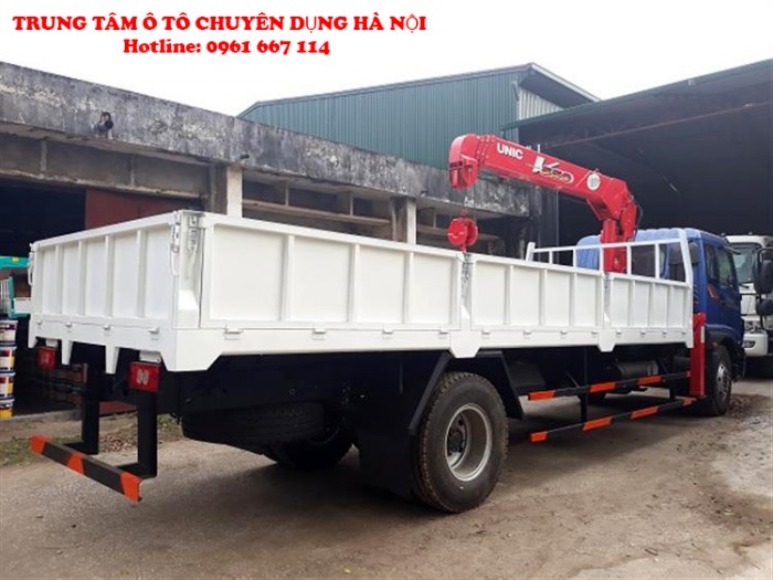 Xe tải 9 tấn Thaco Auman C160.C170 gắn câu UNIC model URV554 ( 5 tấn 4 đốt) |Trả trước từ 200tr giao xe ngay