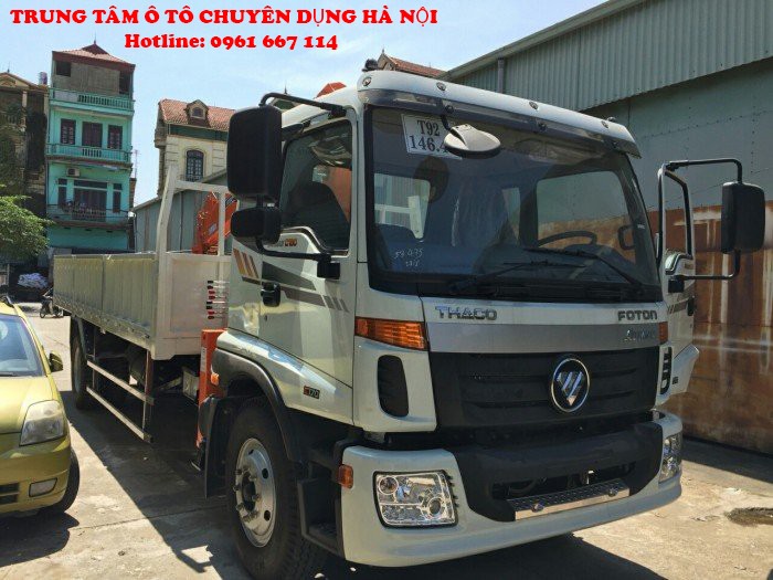 Xe tải 9 tấn Thaco AUMAN C160.C170 gắn câu SANGDO model SC514ML ( 5 tấn 4 đốt) |Trả trước từ 200tr giao xe ngay