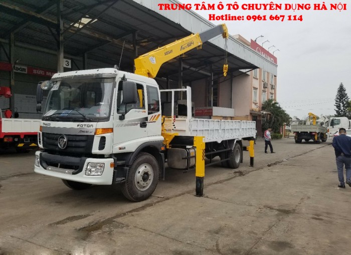 Xe tải 9 tấn Thaco Auman C160.C170 gắn Cẩu SOOSAN SCS524 ( 5 tấn 4 đốt) |Trả trước từ 200tr giao xe ngay