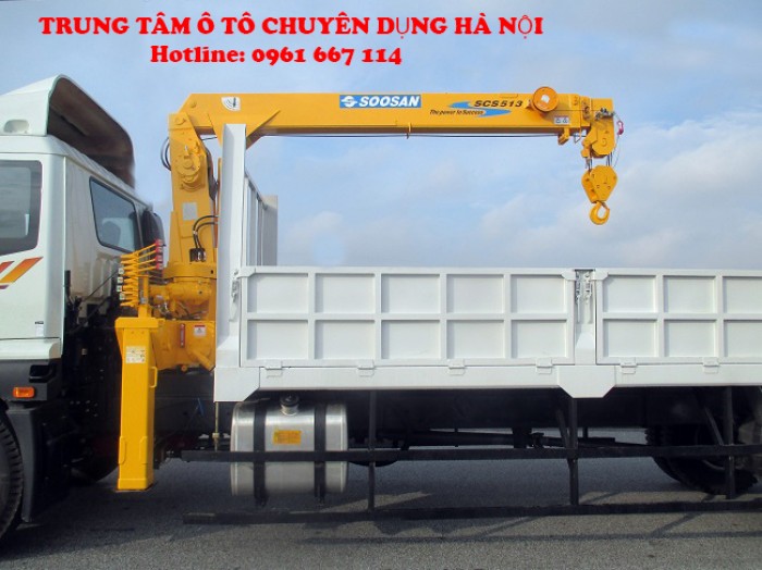 Xe tải 9 tấn Thaco Auman C160.C170 gắn cẩu SOOOSAN SCS513 ( 5 tấn 3 đốt) |Trả trước từ 200tr giao xe ngay