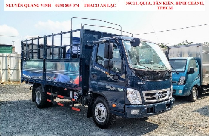 Xe Tải 2,4 Tấn - Động Cơ Isuzu - Thaco Ollin350 E4 - Thùng 4m4 - Hổ Trợ Trả Góp