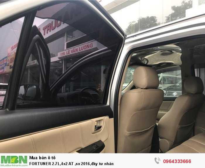 FORTUNER 2.7L,4x2 AT ,sx 2016,đky tư nhân