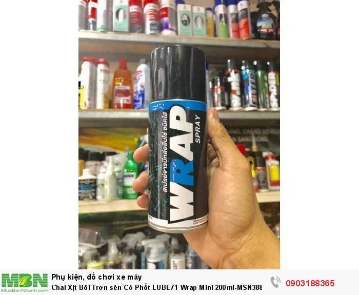 Chai Xịt Bôi Trơn sên Có Phốt LUBE71 Wrap Mini 200ml-MSN388398