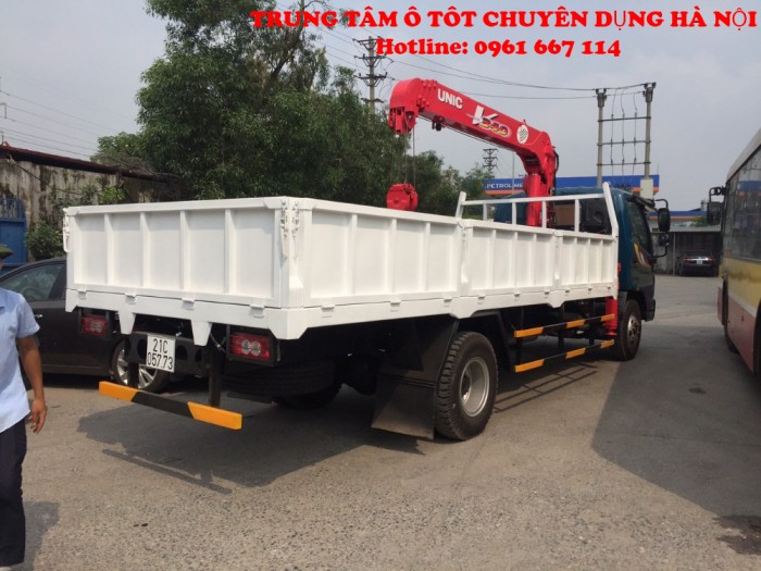 Xe tải 7,3 tấn Thaco OLLIN 700B gắn cẩu 3 UNIC model URV343 ( 3 tấn 4 đốt )|Trả trước từ 200tr giao xe ngay