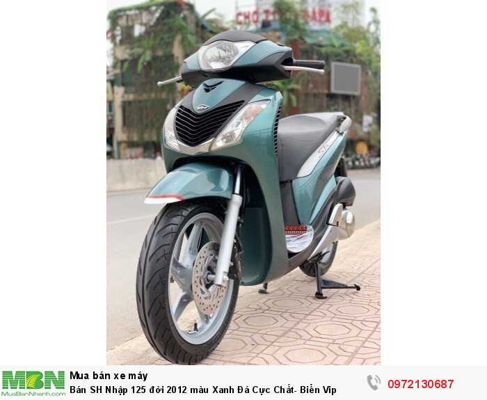 Bán SH Nhập 125 đời 2012 màu Xanh Đá Cực Chất- Biển Vip