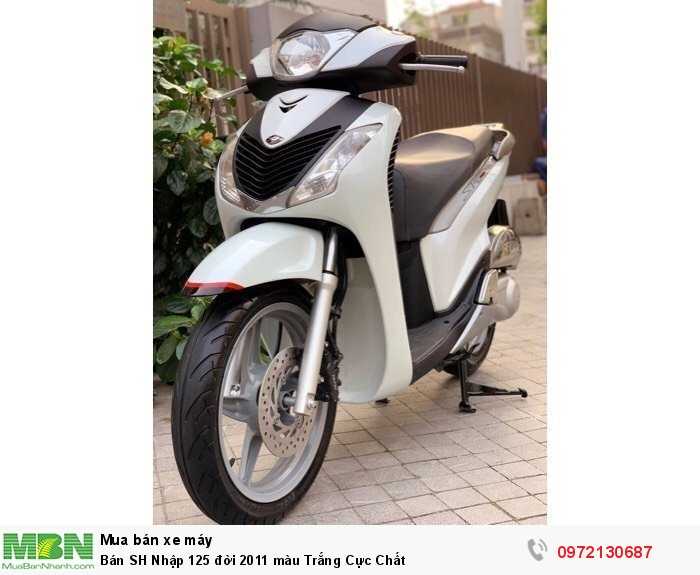 Bán SH Nhập 125 đời 2011 màu Trắng Cực Chất