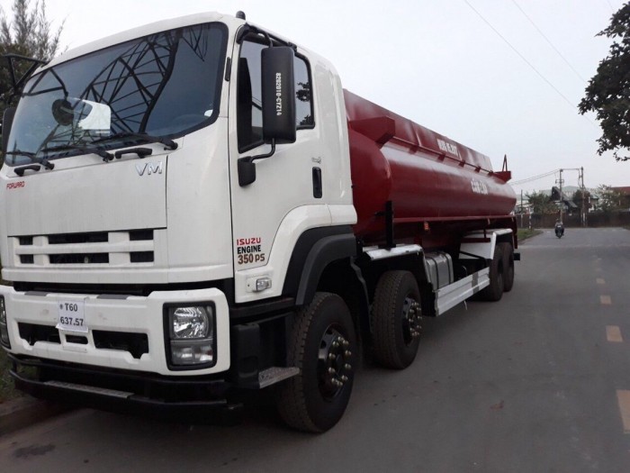 ISUZU VM FV330 4 chân XI TÉC BỒN XĂNG DẦU dung tích 22500 lít