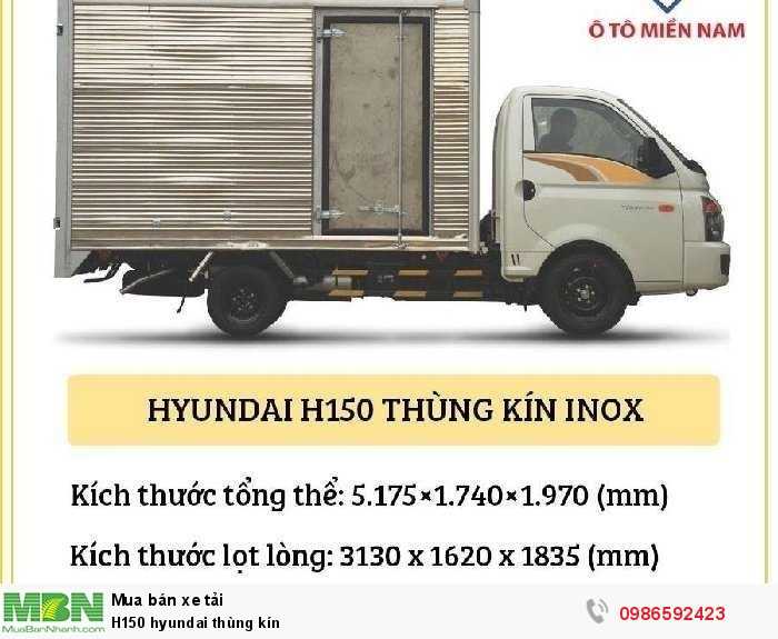 H150 Hyundai thùng kín