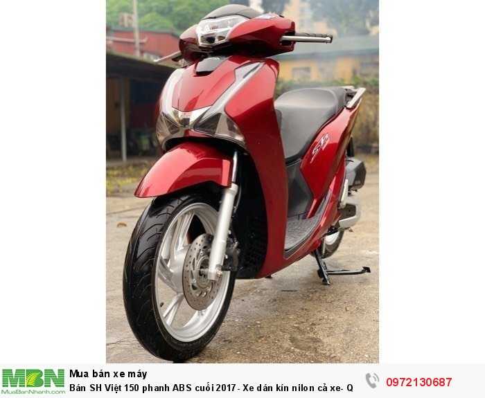 Bán SH Việt 150 phanh ABS cuối 2017- Xe dán kín nilon cả xe- Quá Mới