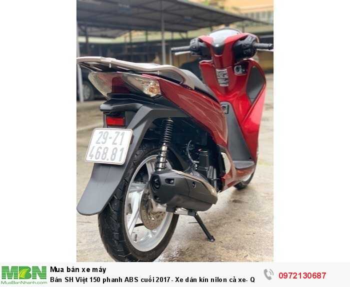 Bán SH Việt 150 phanh ABS cuối 2017- Xe dán kín nilon cả xe- Quá  Mới