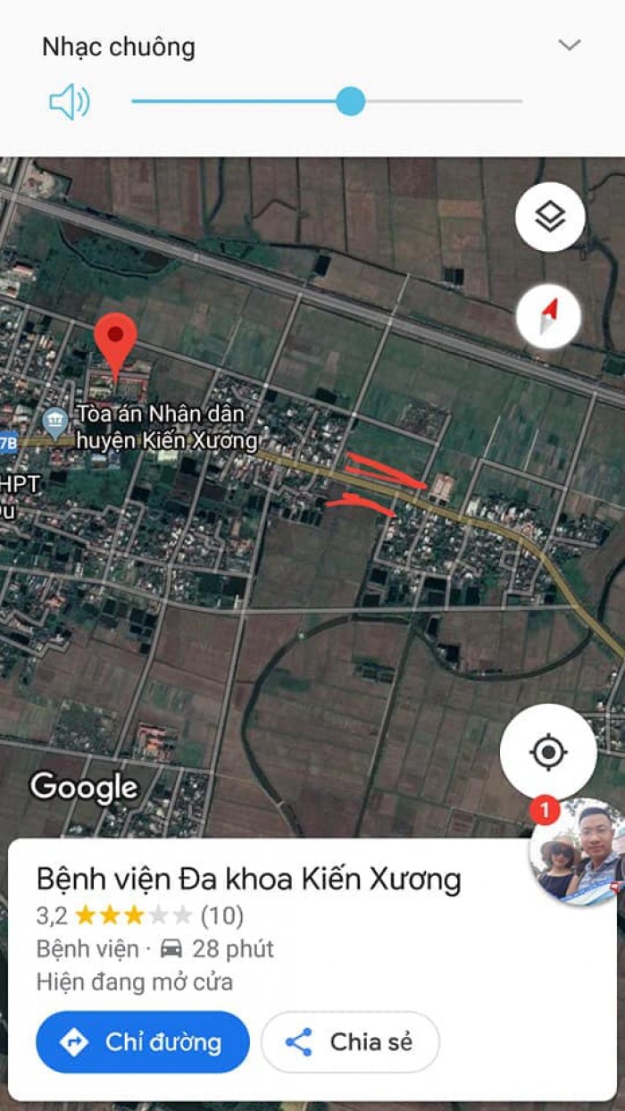 Bán lô đất mặt đường quốc lộ 39B thị trấn Thanh Nê Kiến Xương, đi qua bệnh viện Kiến Xương 500m