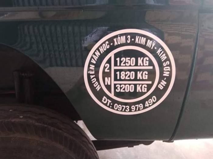 Xen Ben hãng Hoa Mai, tải trọng 1,25 tấn, quãng đường đã chạy dưới 2500Km, khá mới