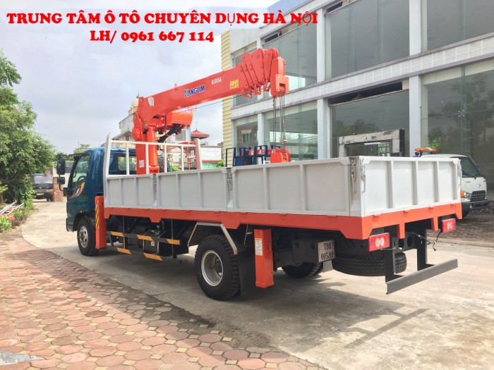 Xe tải 7 tấn Thaco OLLIN 700B gắn cẩu 5 tấn KANGLIM model KS1056 ( 5 tấn 6 đốt ) giá khuyến mại khủng