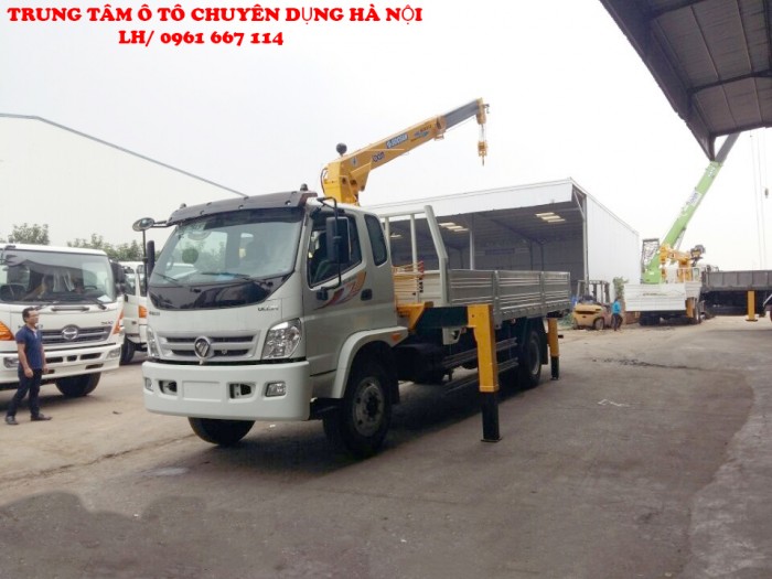 Xe tải Thaco OLLIN800a gắn cẩu 5 tấn SOOSAN model SCS513 ( 5 tấn 3 đốt ) giá khuyến mại khủng