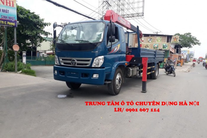 Xe tải 8 tấn Thaco OLLIN 800A gắn cẩu 5 tấn UNIC model URV554 ( 5 tấn 4 đốt ) xe có sẵn giao ngay giá thanh lý