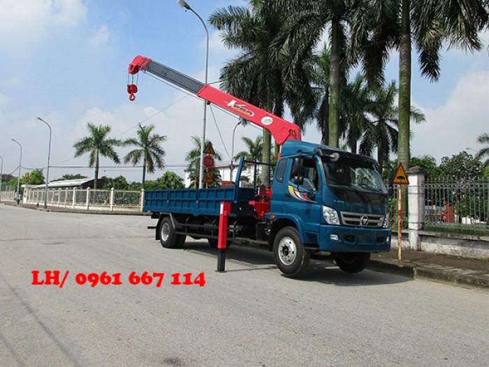 Xe tải 9.5 tấn Thaco OLLIN 950A gắn cẩu 5 tấn UNIC model URV555 ( 5 tấn 5 đốt ) giá khuyến mại khủng