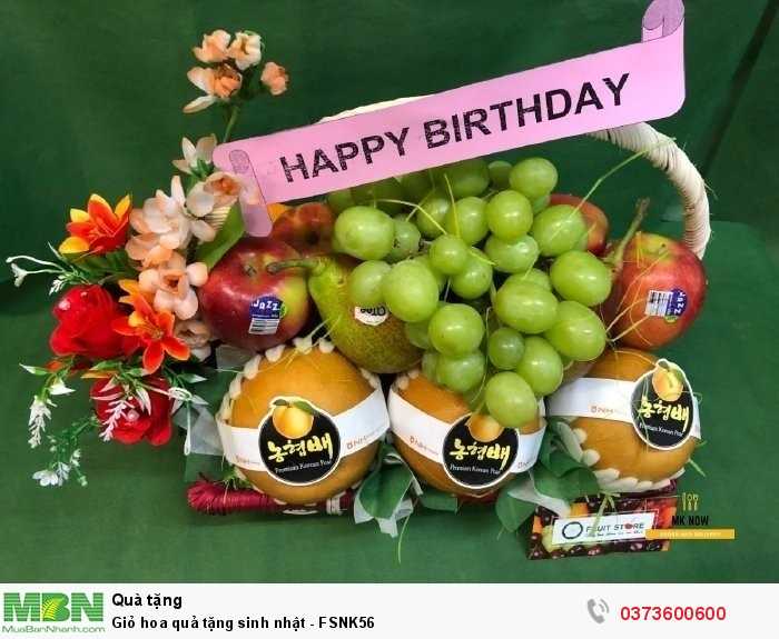 Giỏ hoa quả tặng sinh nhật - FSNK560