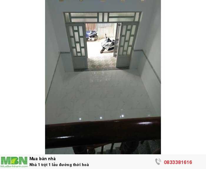 Nhà 1 trệt 1 lầu đường Thới Hoà