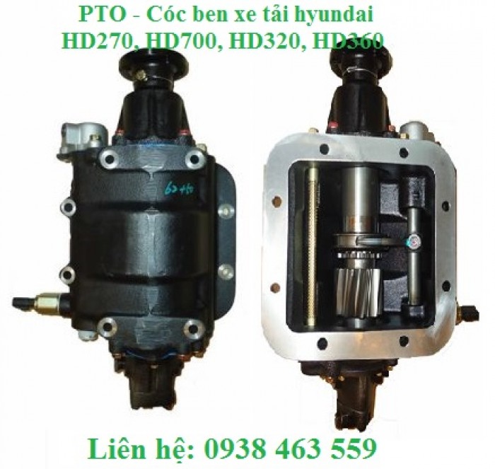 QD47110T00350 Cóc ben, PTO xe tải hyundai hd270, hd700 cóc ben T160 xe tải hyundai