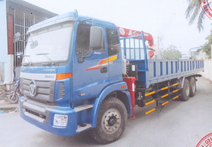 Xe tải 3 chân Thaco Auman C1400B/P255 gắn cẩu 3 tấn UNIC model URV343 | Giá ưu đãi cho khách hàng