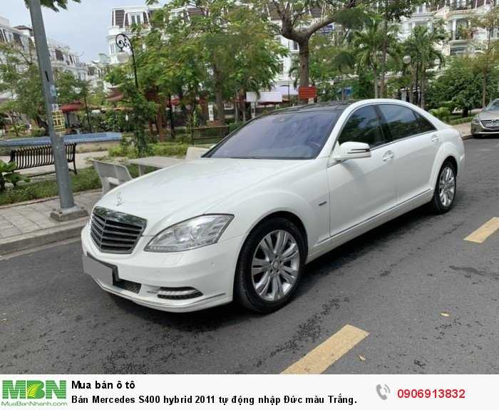 Bán Mercedes S400 hybrid 2011 tự động nhập Đức màu Trắng.