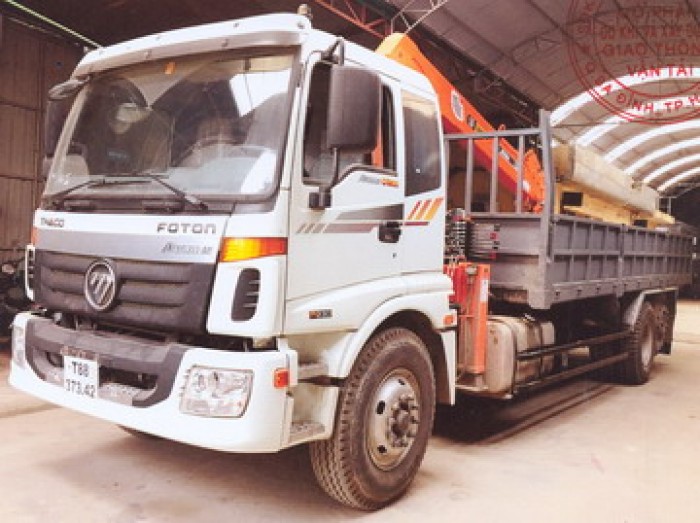 Thaco Auman C1500/P255 gắn cẩu 5 tấn SANGDO model SC514ML| Hỗ trợ trả góp ngân hàng, giá thanh lý