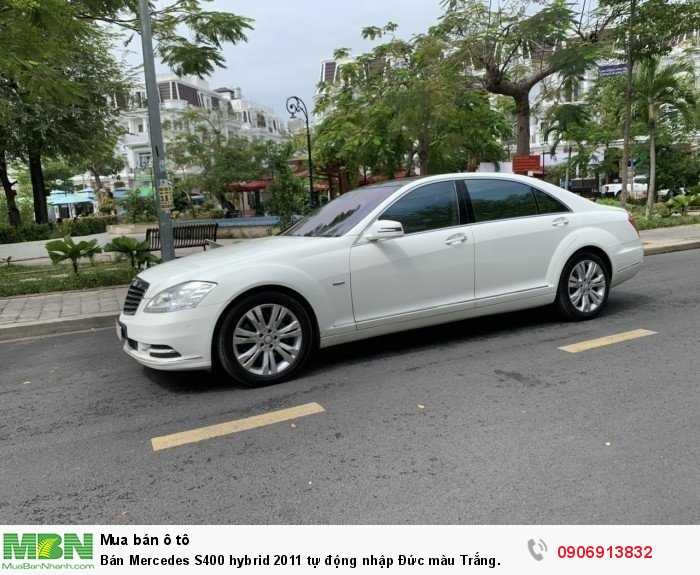 Bán Mercedes S400 hybrid 2011 tự động nhập Đức màu Trắng.