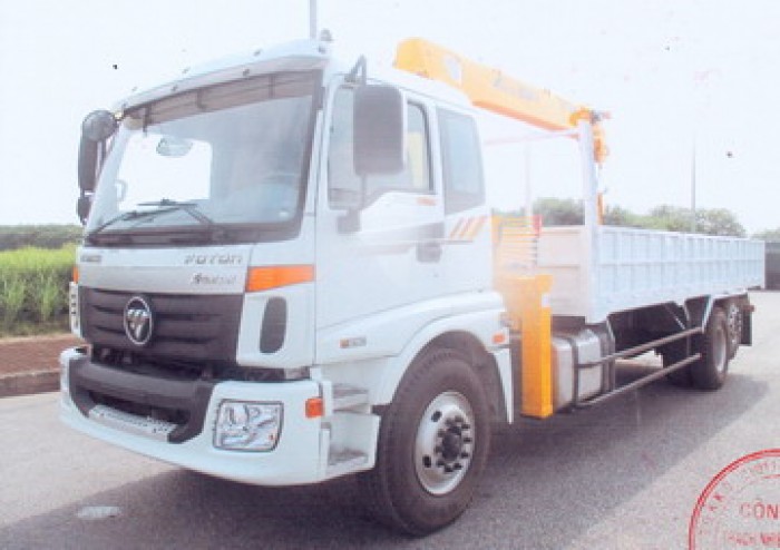 Thaco Auman gắn cẩu 5 tấn SOOSAN model SCS524 | Xe có sẵn giao ngay, hỗ trợ vay trả góp