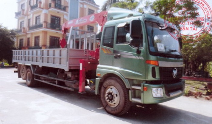Thaco Auman C1500/P230 gắn cẩu 5 tấn UNIC model URV554 | Hỗ trợ khách hàng mua xe trả góp