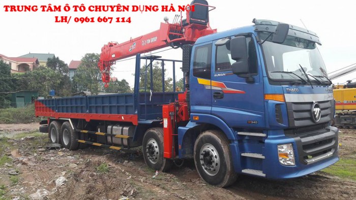 Thaco Auman C300(8x4) gắn cẩu 10 tấn ATOM1005 | Giá khuyến mãi cực hấp dẫn, Hỗ trợ mua trả góp